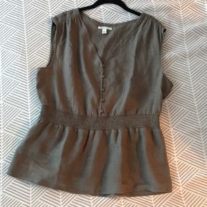 Banana Republic linen top EUC